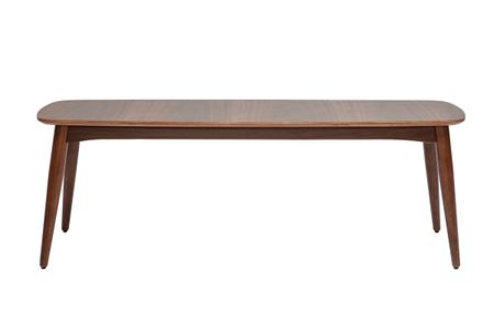 Banc vintage bois foncé noyer L130 cm NORDECO