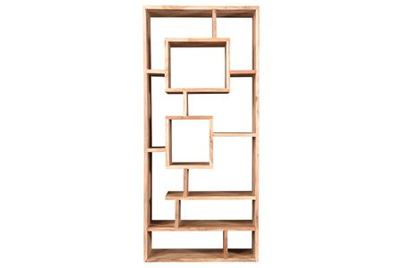 Bibliothèque ouverte design en bois massif L80 cm CHAPMAN