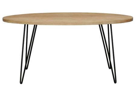Table à manger ovale en bois manguier massif L160 cm VIBES