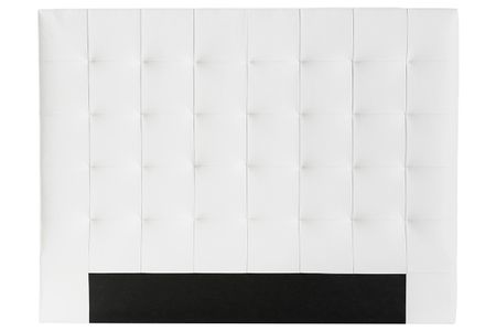 Tête de lit capitonnée blanc cassé 160 cm HALCIONA