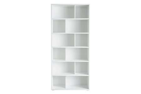 Bibliothèque design bois blanc L92 cm EPURE