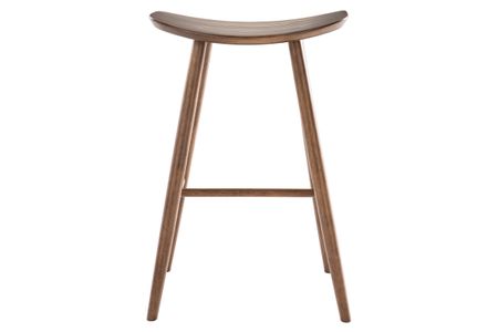 Sgabello da bar design noce H72 cm DEMORY