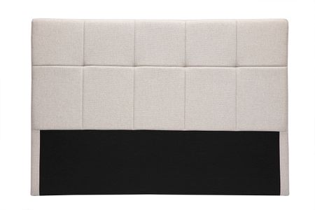 Tête de lit en tissu beige crème L160 cm CLOVIS