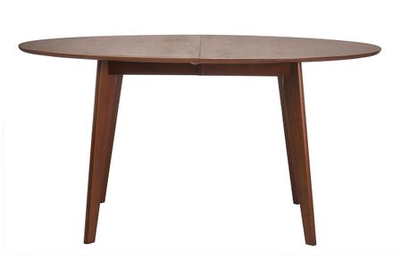 Table à manger extensible ovale en bois foncé L150-200 MARIK