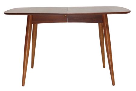 Table à manger extensible rectangulaire en bois foncé L130-160 cm NORDECO