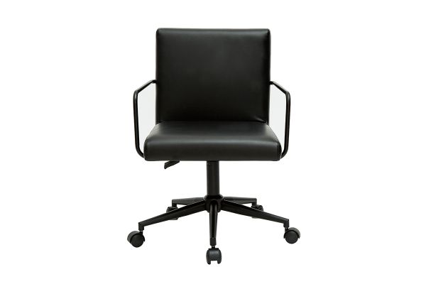 Chaise de bureau à roulettes noire FLOKI