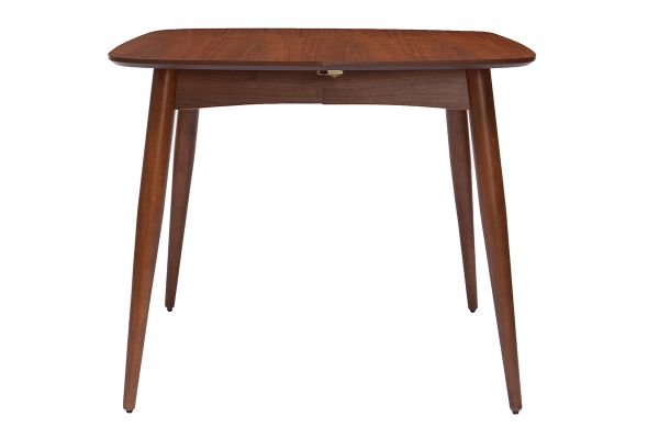 Table à manger extensible carrée en bois foncé L90-130 cm NORDECO