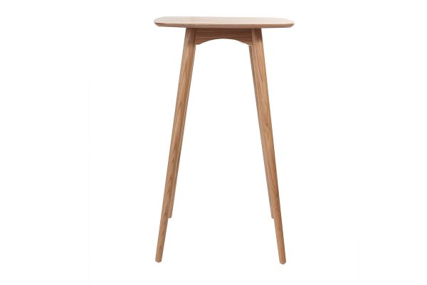 Table haute carrée frêne scandinave L60 cm BALTIK