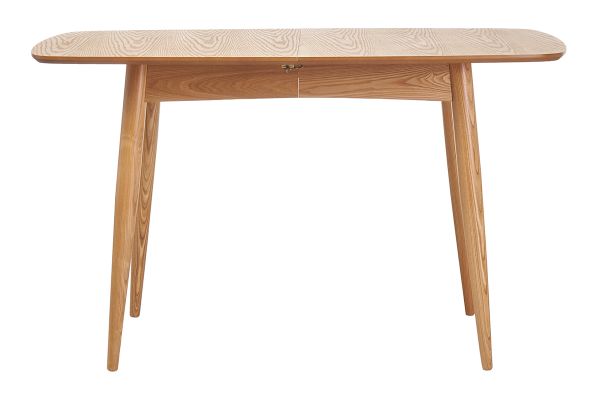 Table à manger extensible rectangulaire en bois clair L130-160 cm NORDECO
