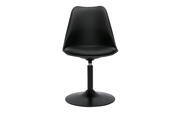 Chaise design pivotant noir mat STEEVY V2