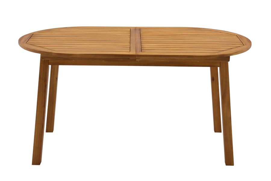 Table de jardin extensible rallonges intégrées en bois massif L160-210 cm MAYEL