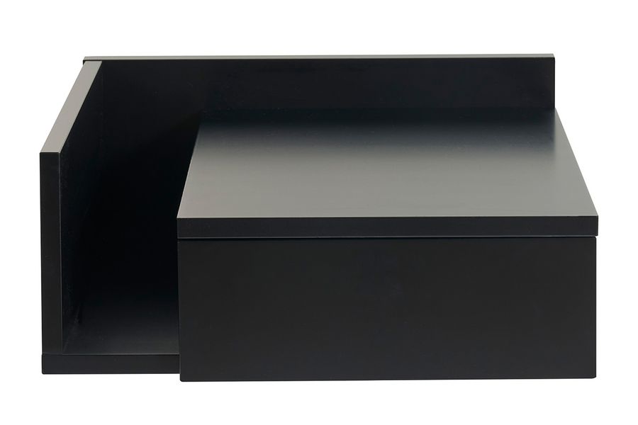 Table de chevet murale noire avec tiroir NASTY