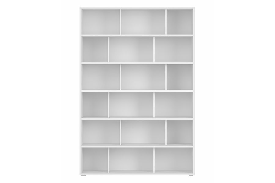 Libreria scandinava legno bianco L140 cm EPURE