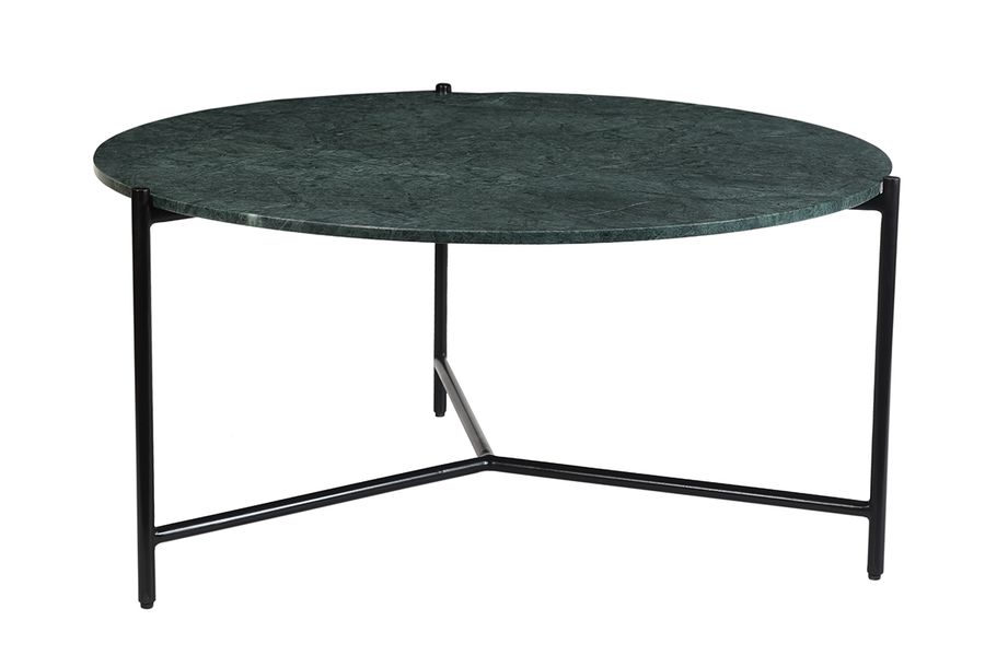 Tavolino da salotto rotondo in marmo verde D90 cm BUMCELLO