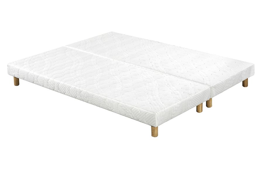 Sommiers tapissiers blancs 80x200 cm (lot de 2) JAMI