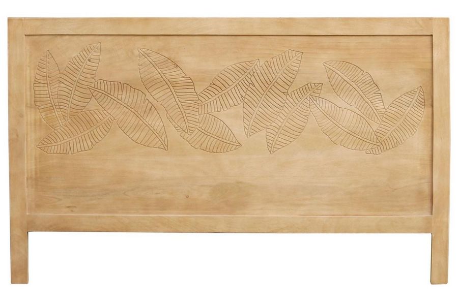 Testata letto in legno di mango inciso L165 cm VIBES