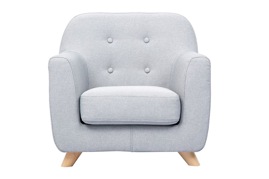 Poltrona per bambino scandinavo grigio chiaro NORKID