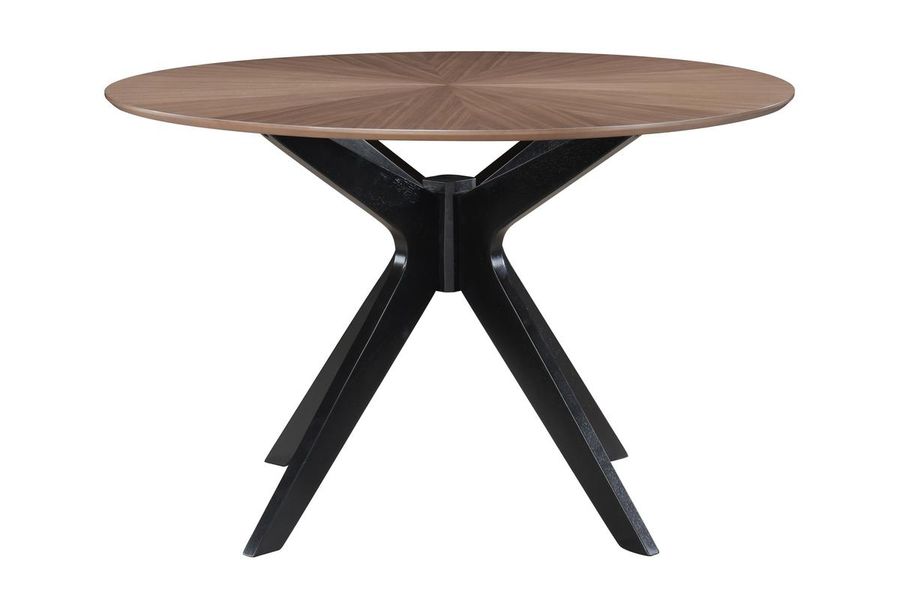 Tavolo da pranzo design rotondo noce D120 cm DIELLI
