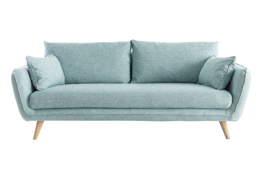 Divano scandinavo 3 posti grigio chiaro screziato CREEP