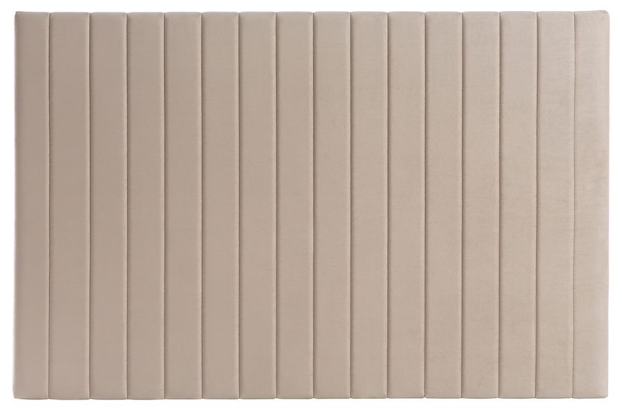 Beige-graues Samt-Kopfteil L170 cm NEHA