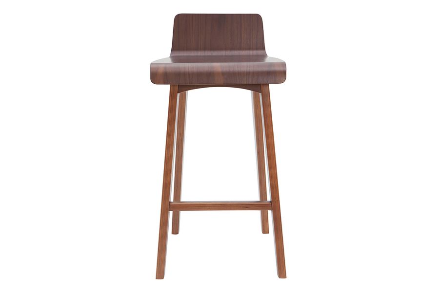 Barstuhl aus dunklem Holz 65 cm BALTIK