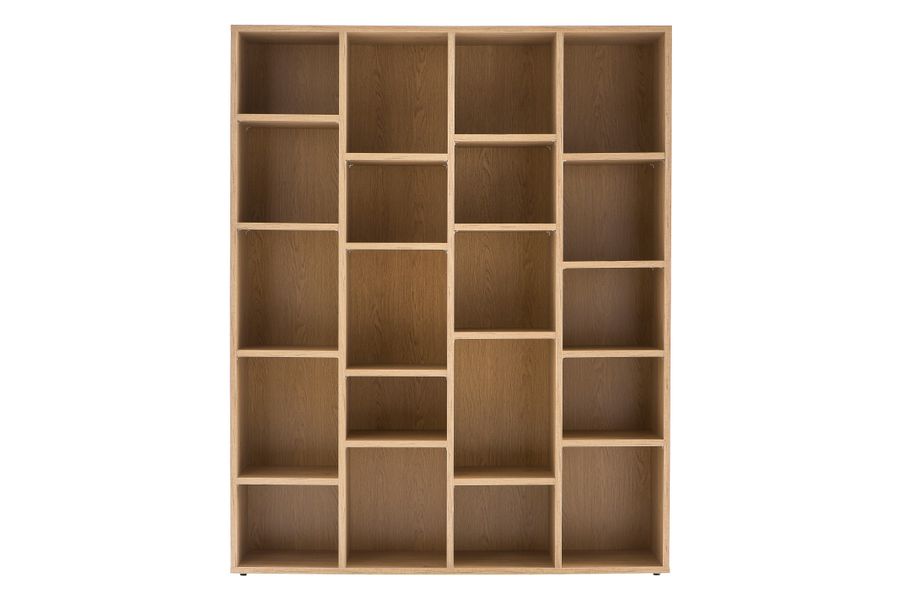 Libreria design in legno Quercia RYTHM