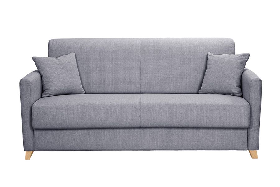 Divano convertibile 3 posti scandinavo grigio perla SKANDY