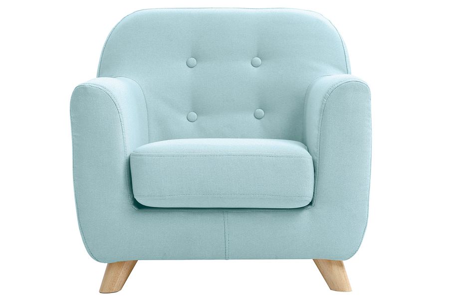 Poltrona scandinava per bambino verde acqua NORKID