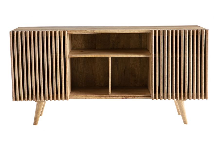 Credenza in mango con porte scorrevoli ALBA