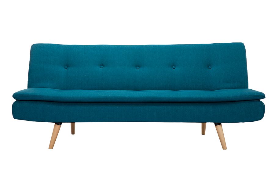 Sofá convertible 3 plazas azul petróleo SENSO