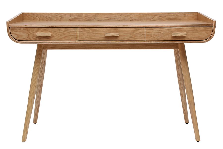 Schreibtisch skandinavisch helles Holz HALLEN