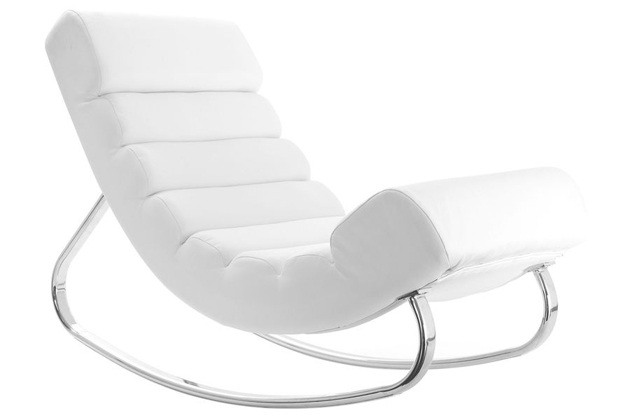 Design-Sessel Schaukelstuhl TAYLOR Weiß