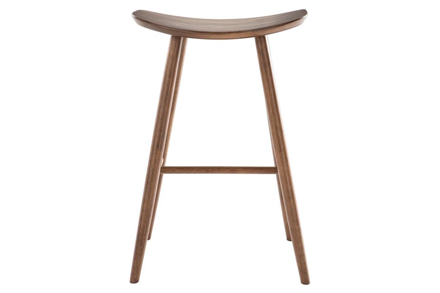 Taburete de bar diseño nogal H72 cm DEMORY