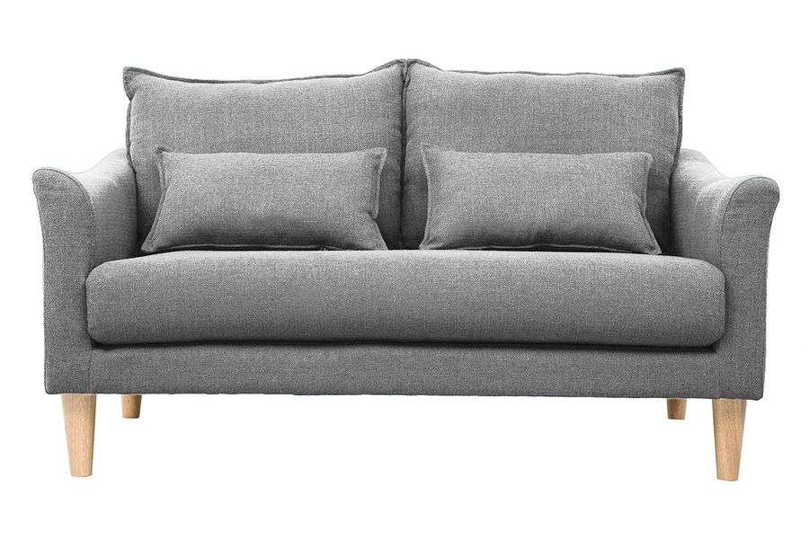Design-Sofa 2 Plätze Grau KATE