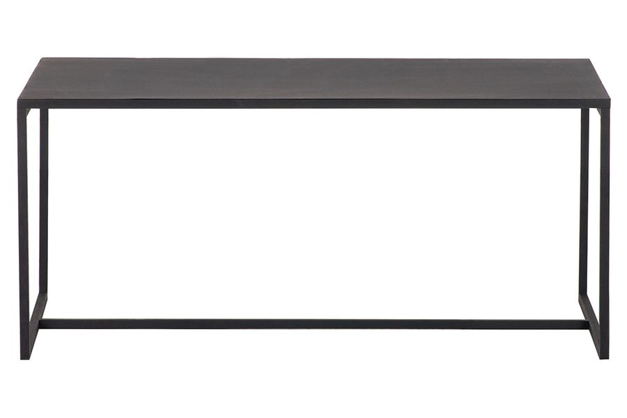 Industrieller Couchtisch KARL schwarzes Metall