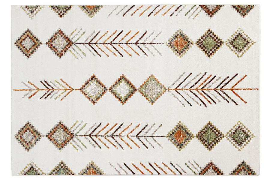 Tapis rectangulaire à motifs berbères multicolores 160 x 230 cm SPELL