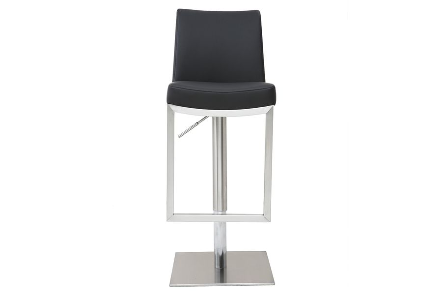 Barhocker zeitgenössisches Design - Metall und PU Schwarz - KYLE