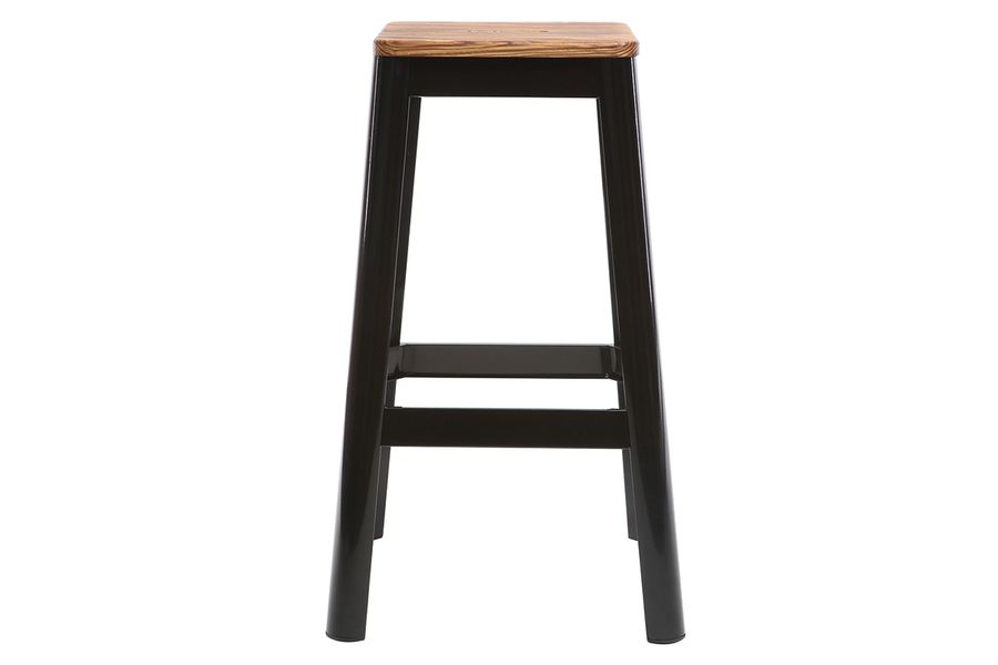 Sgabello da bar design nero H75cm NICK