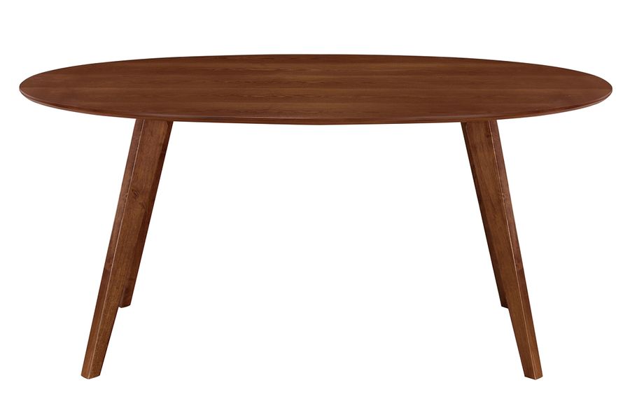 Tavolo da pranzo design scandinavo ovale noce L160 MARIK
