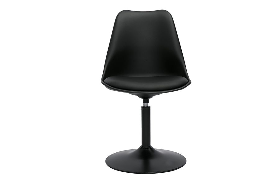 Sedia design girevole nera opaca STEEVY V2