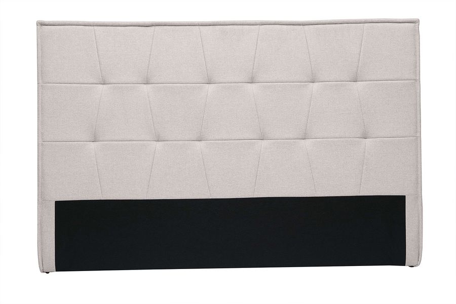 Tête de lit en tissu effet velours texturé beige L170 cm SUKA