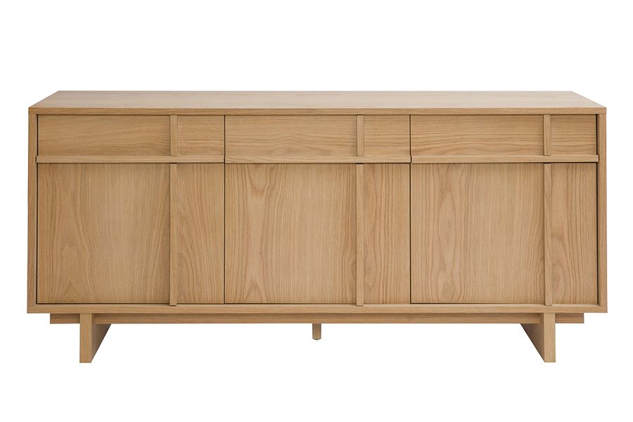 Buffet en bois clair chêne L160 cm ZAO