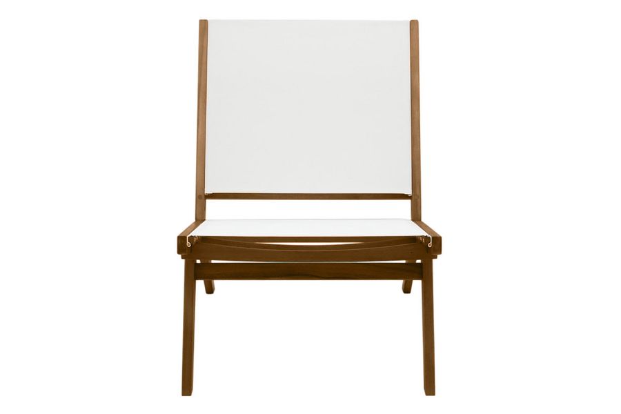 Fauteuil lounge de jardin en bois massif MALIBU