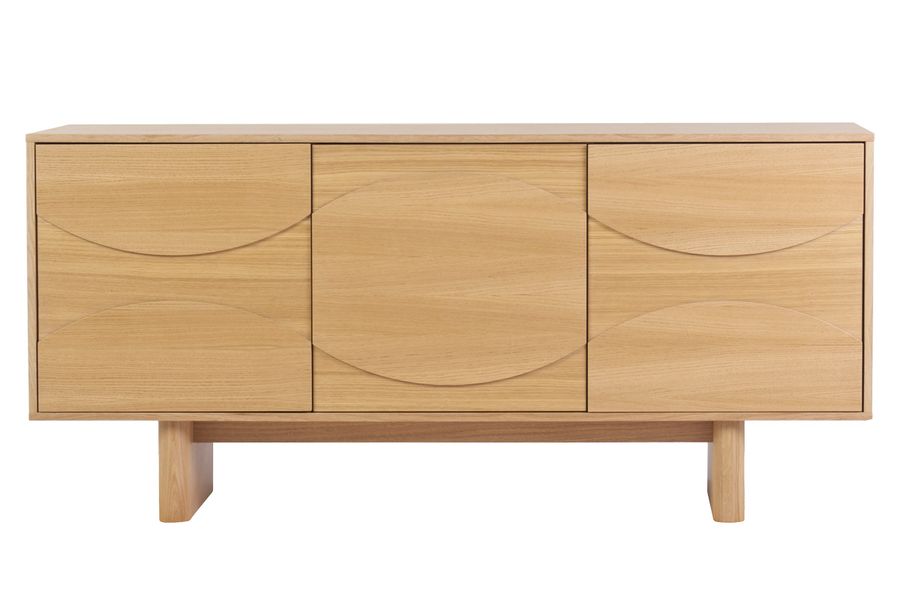 Buffet en bois clair chêne L160 cm SEIGO