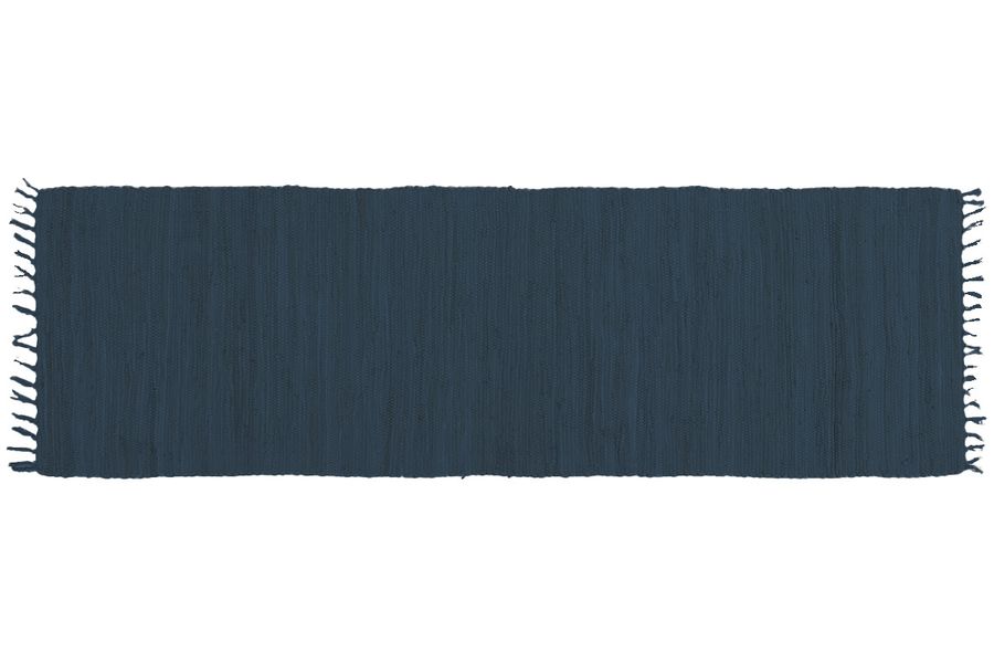 Tapis de couloir bleu foncé 60 x 200 cm AUBAGNE