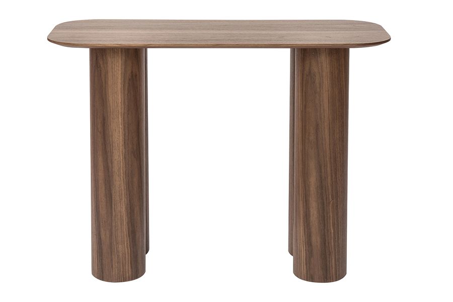 Consolle design in legno scuro L100 cm FOLEEN